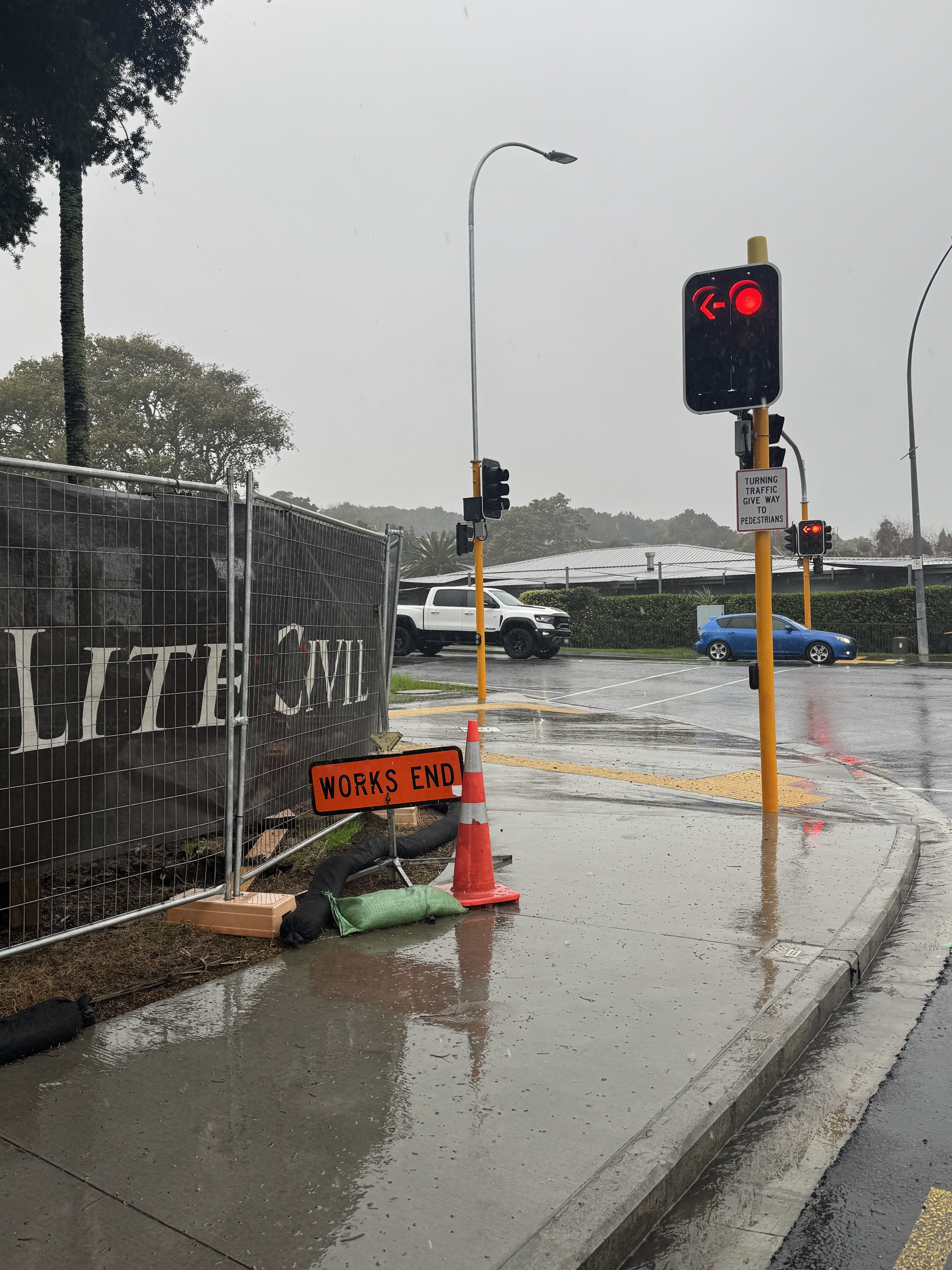 Auckland road works cones 2