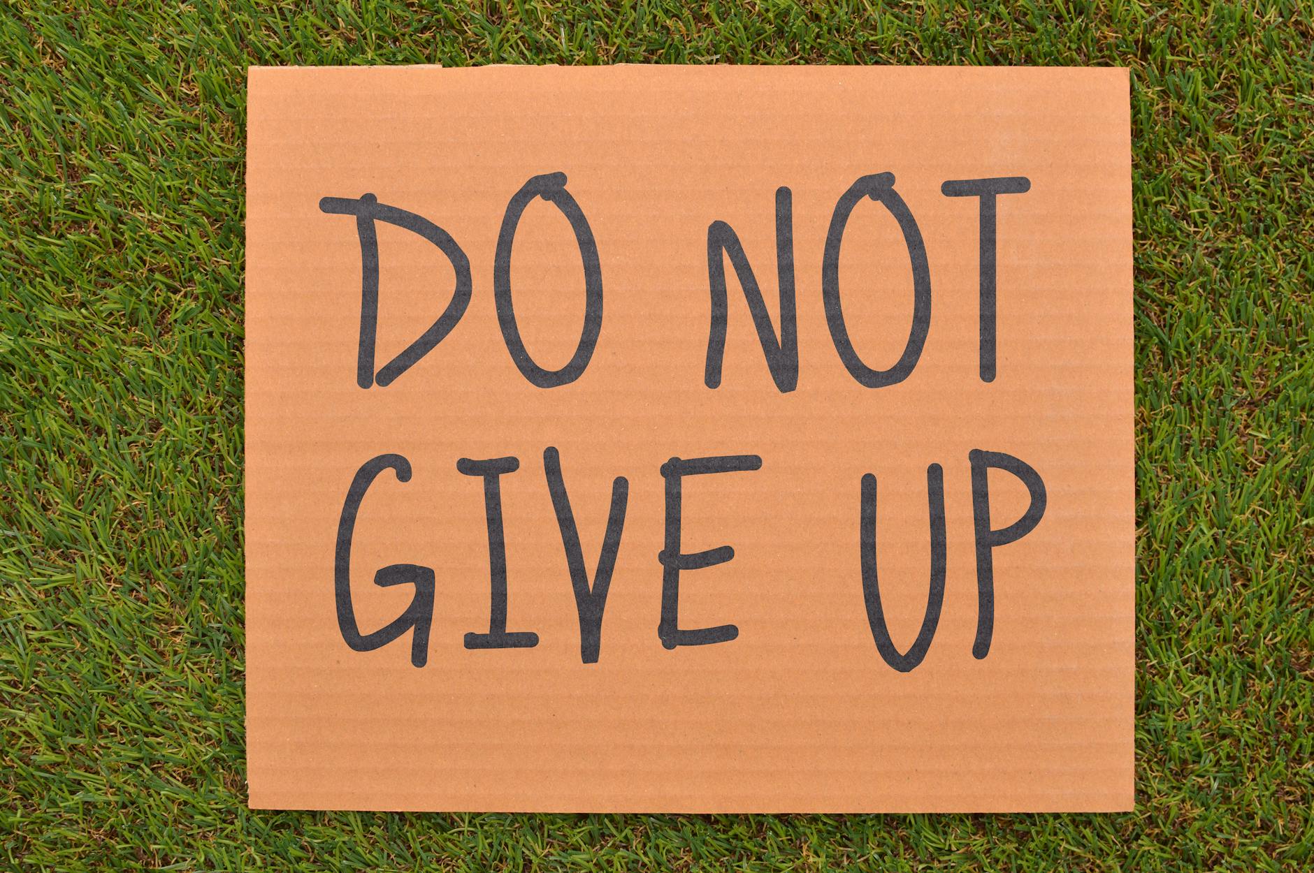 Don’t give up. Have agency.